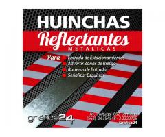 Huinchas Metálicas Reflectantes en Zinc Alum