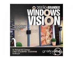 Window Vision / One Way Vision Impreso Publicidad Impresa en Vinilo Window Vision