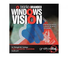 Window Vision / One Way Vision Impreso Publicidad Impresa en Vinilo Window Vision