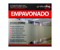 Empavonado Decorativo para  Ventanales y Mamparas de Vidrio