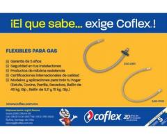 Flexibles certificados para gas COFLEX, flexibles para balón de 45 kg.