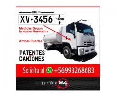 Patentes Adhesivas Para Camiones Nueva Normativa Decreto N°42.459