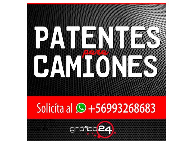Patentes Adhesivas Para Camiones Nueva Normativa Decreto N°42.459 - 3/6