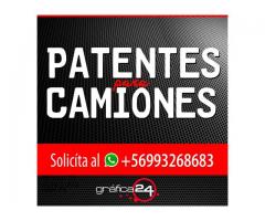 Patentes Adhesivas Para Camiones Nueva Normativa Decreto N°42.459