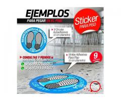 Kit 16 Adhesivos Prevencion Covid19 para Oficinas, Clinicas, Comercio, Empresas