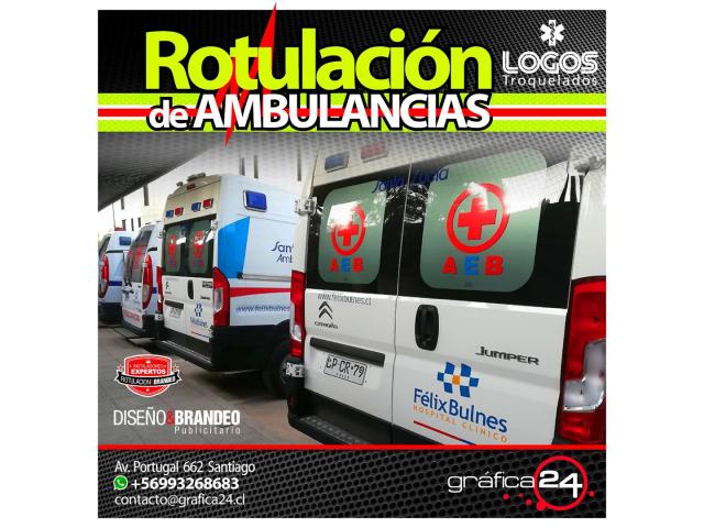 Rotulación Gráfica Autoadhesiva de Ambulancias - 3/6
