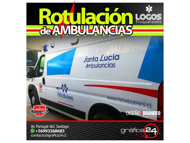 Rotulación Gráfica Autoadhesiva de Ambulancias - 4/6