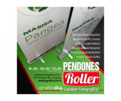 PENDONES ROLLER, PENDONES PUBLICITARIOS - Grafica24