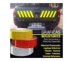 GRAFICAS REFLECTANTES Y FLUORESCENTES PARA CAMIONETAS