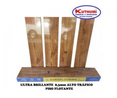 Piso Flotante Madera Natural Ultra Brillante