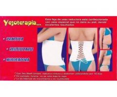 Faja de yesoterapia reduce grasas abdomen