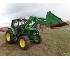 Tractor agrícola John Deere 6420 con Cargador Frontal