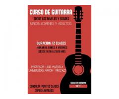 Curso de guitarra en Santiago / Todos los niveles y edades