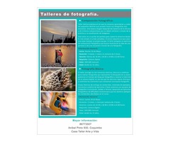 Talleres de Fotografía (Inicial y Avanzado)