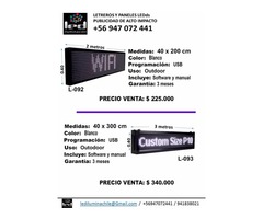 Venta de letreros LED programables