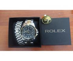 Reloj rolex mas pulsera y anillo de regalo