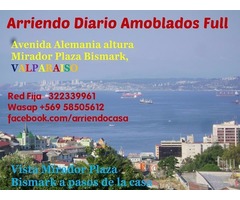 arriendo por dia casa amoblada en valparaiso wifi cable 1d1b