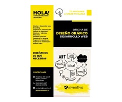 Servicios de diseño gráfico y web.