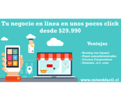 diseñamos paginas web autroadministrables desde $29.990