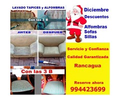 LAVADO DE ALFOMBRAS SOFAS SILLAS RANCAGUA