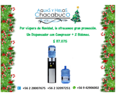 VENTA DE DISPENSADOR DE AGUA FRIA Y CALIENTE + DOS BIDONES DE AGUA PURIFICADA