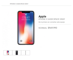 Iphone X 64 GB, Space Gray, nuevo Sellado