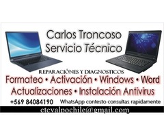 Servicio Técnico Formateo Reparaciones Pc´s y Notebooks