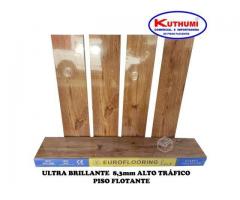 oferta Piso Flotante Madera Natural Ultra Brillante