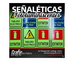 Señalicas de Evacuación Foto luminiscente