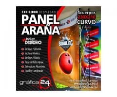 PANEL ARAÑA, PANEL PUBLICITARIO PARA EVENTOS Y FERIAS