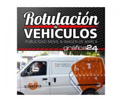 DISEÑO Y PLOTEO DE LOGOTIPOS ADHESIVOS PARA VEHICULOS