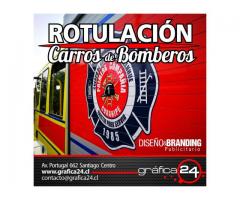 Gráfica Adhesiva para Carros de Bomberos