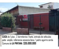 casa en la pintana