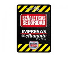 SEÑALETICAS IMPRESAS EN ALUMINIO