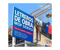 LETREROS DE OBRAS PARA CONSTRUCTORAS, PERMISOS DE EDIFICACION