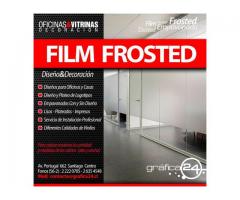 FILM ADHESIVO FROSTED EMPAVONADO y DECORACION