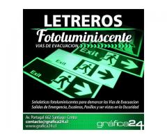 Señalizacion Fotoluminiscente  De Vias de Evacuacion