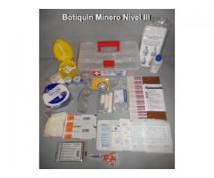 botiquin minero los bronces nivl 1-2-3 $ 39.500 angloamerican maxivit 1974