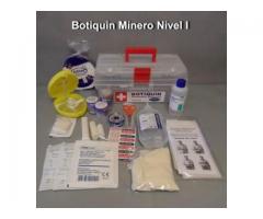 botiquin minero mineral los bronces nivel 1-2-3 aprobados angloamerican chile